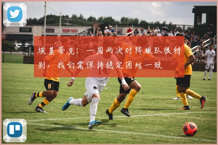 埃基蒂克：一周两次对阵狼队很特别，我们需保持稳定团结一致